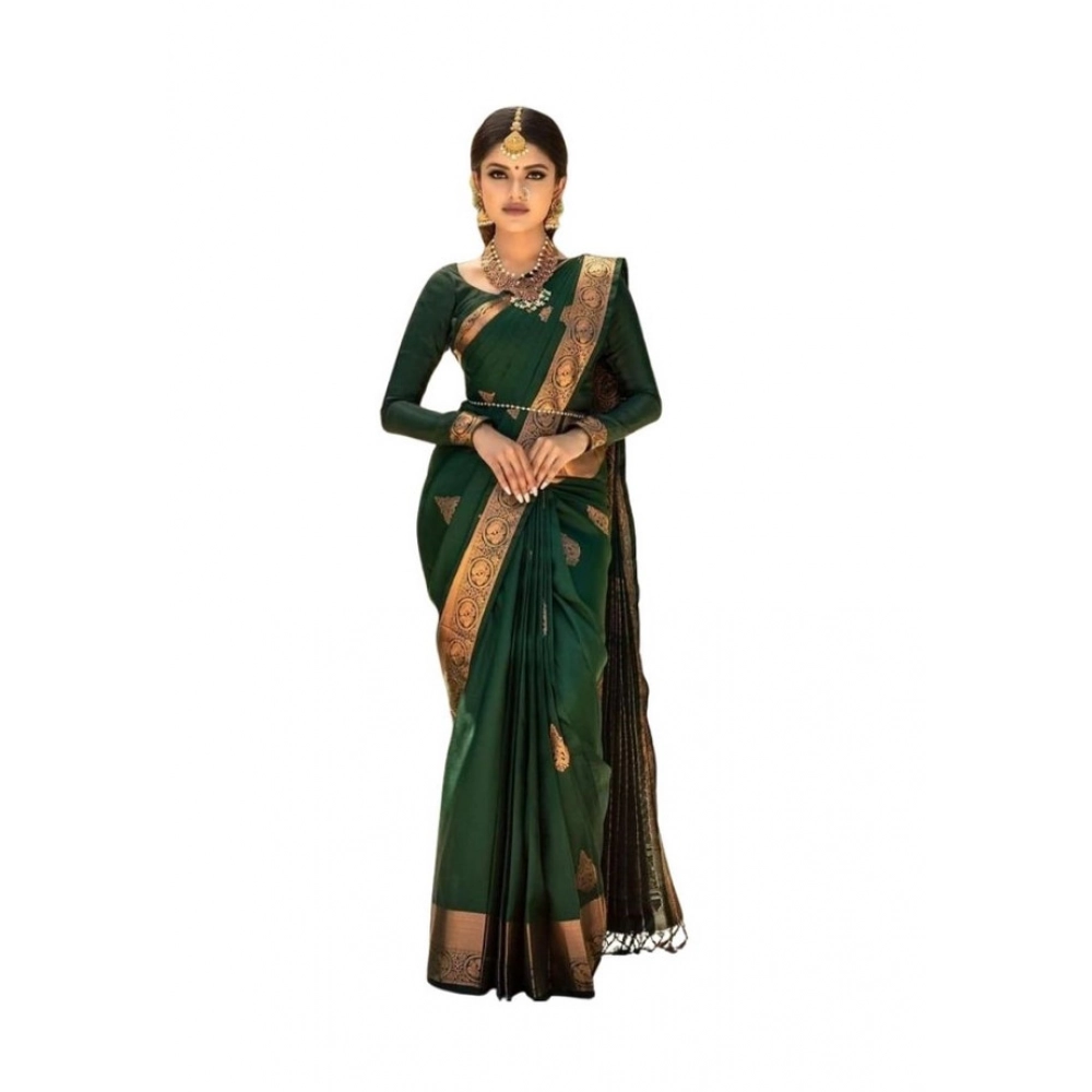 PID-63594-Women-s-Soft-Lichi-Silk-Printed-Saree-With-Unstitched-Blouse-5-5-Mtr-Green-1-1000x1000-1.webp Women's Soft Lichi Silk Printed Saree With Unstitched Blouse 5.5Mtr (Green) - Image 1