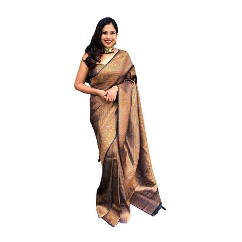 PID-63611-Women-s-Soft-Lichi-Silk-Printed-Saree-With-Unstitched-Blouse-5-5-Mtr-Black-Gold-1-1000x1000-1.webp Women's Soft Lichi Silk Printed Saree With Unstitched Blouse 5.5Mtr (Black-Gold) - Image 1