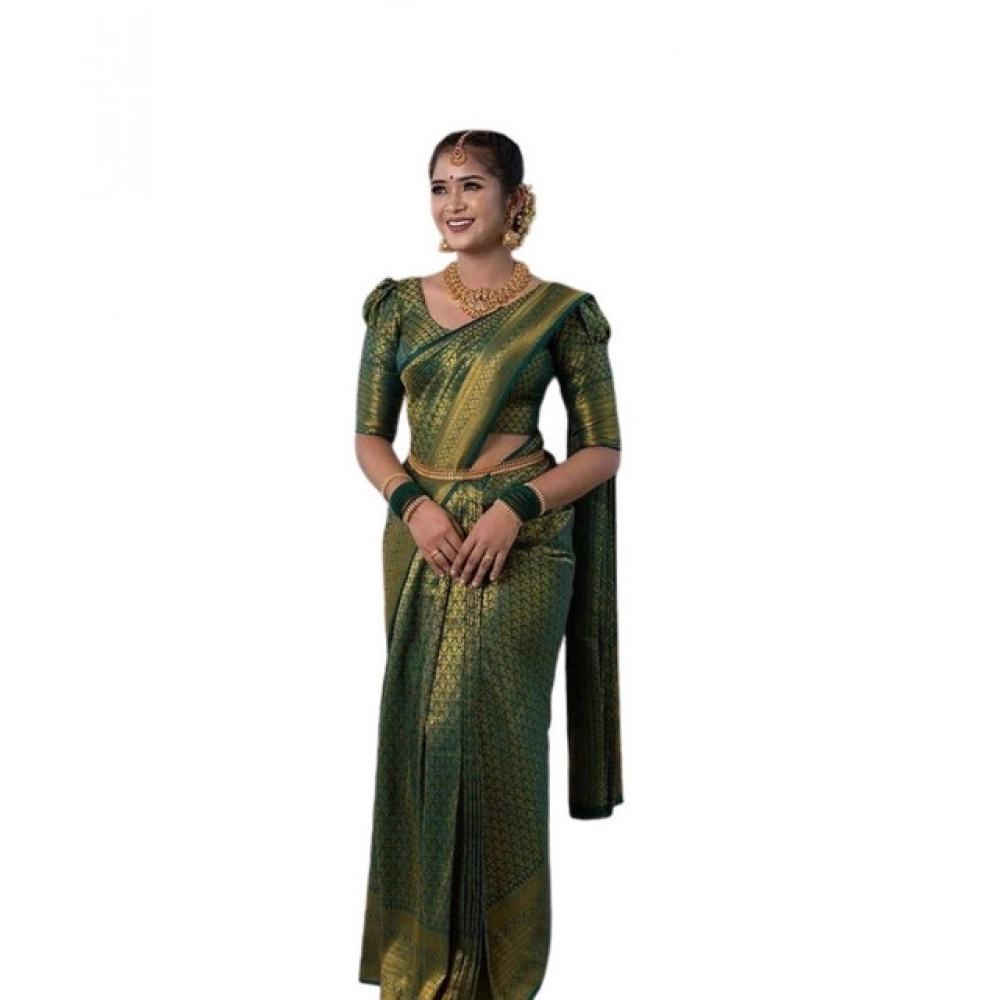 PID-63614-Women-s-Soft-Lichi-Silk-Printed-Saree-With-Unstitched-Blouse-5-5-Mtr-Green-1-1000x1000-1.webp Women's Soft Lichi Silk Printed Saree With Unstitched Blouse 5.5Mtr (Green) - Image 1