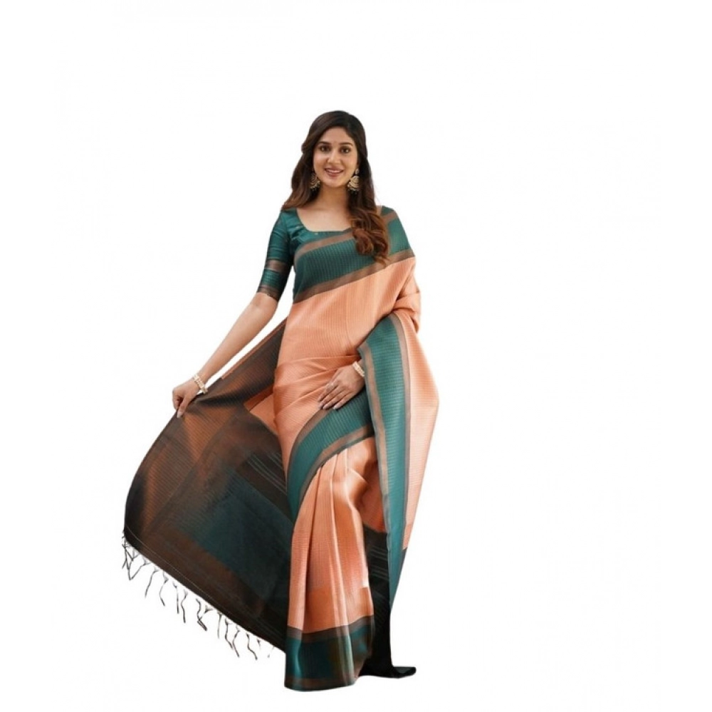 PID-63623-Women-s-Soft-Lichi-Silk-Printed-Saree-With-Unstitched-Blouse-5-5-Mtr-Orange-1-1000x1000-1.webp Women's Soft Lichi Silk Printed Saree With Unstitched Blouse 5.5Mtr (Orange) - Image 1