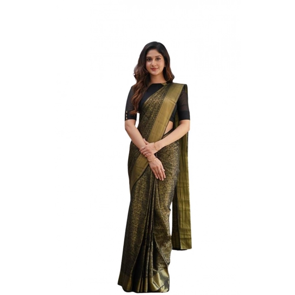 PID-63629-Women-s-Soft-Lichi-Silk-Printed-Saree-With-Unstitched-Blouse-5-5-Mtr-Green-1-1000x1000-1.webp Women's Soft Lichi Silk Printed Saree With Unstitched Blouse 5.5Mtr (Green) - Image 1
