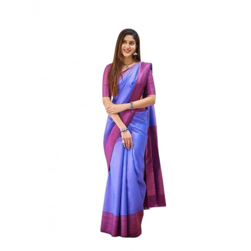 PID-63633-Women-s-Soft-Lichi-Silk-Printed-Saree-With-Unstitched-Blouse-5-5-Mtr-Blue-1-1000x1000-1.webp Women's Soft Lichi Silk Printed Saree With Unstitched Blouse 5.5Mtr (Blue) - Image 1