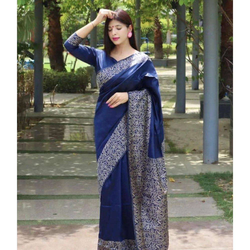 PID-63664-Women-s-Soft-Lichi-Silk-Printed-Saree-With-Unstitched-Blouse-5-5-Mtr-Blue-1-1000x1000-1.webp Women's Soft Lichi Silk Printed Saree With Unstitched Blouse 5.5Mtr (Blue) - Image 1