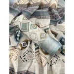 Women's Linen Cotton  Printed Saree With Unstitched Blouse 5.5Mtr (Grey) - Image 2