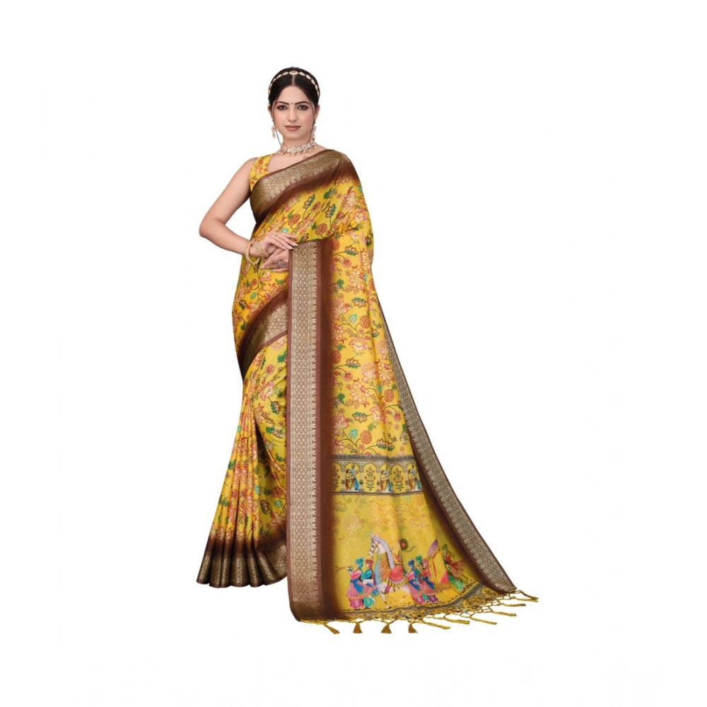 PID-63894-Women-s-Cotton-Silk-Printed-Saree-With-Unstitched-Blouse-5-5-Mtr-Yellow-1-1000x1000-1.webp Women's Cotton Silk Printed Saree With Unstitched Blouse 5.5MtrĀ (Yellow) - Image 1