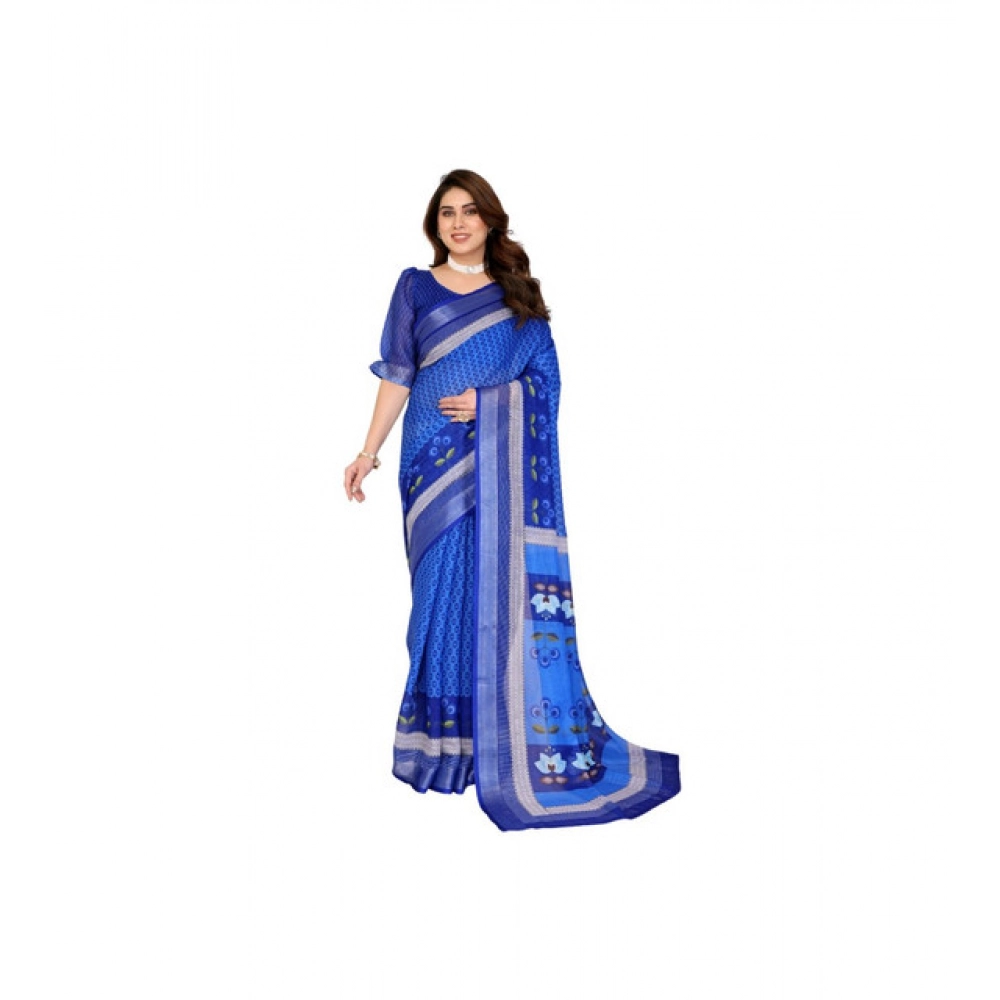 PID-63909-Women-s-Linen-Cotton-Printed-Saree-With-Unstitched-Blouse-5-5-Mtr-Blue-1-1000x1000-1.webp Women's Linen Cotton Printed Saree With Unstitched Blouse 5.5MtrĀ (Blue) - Image 1