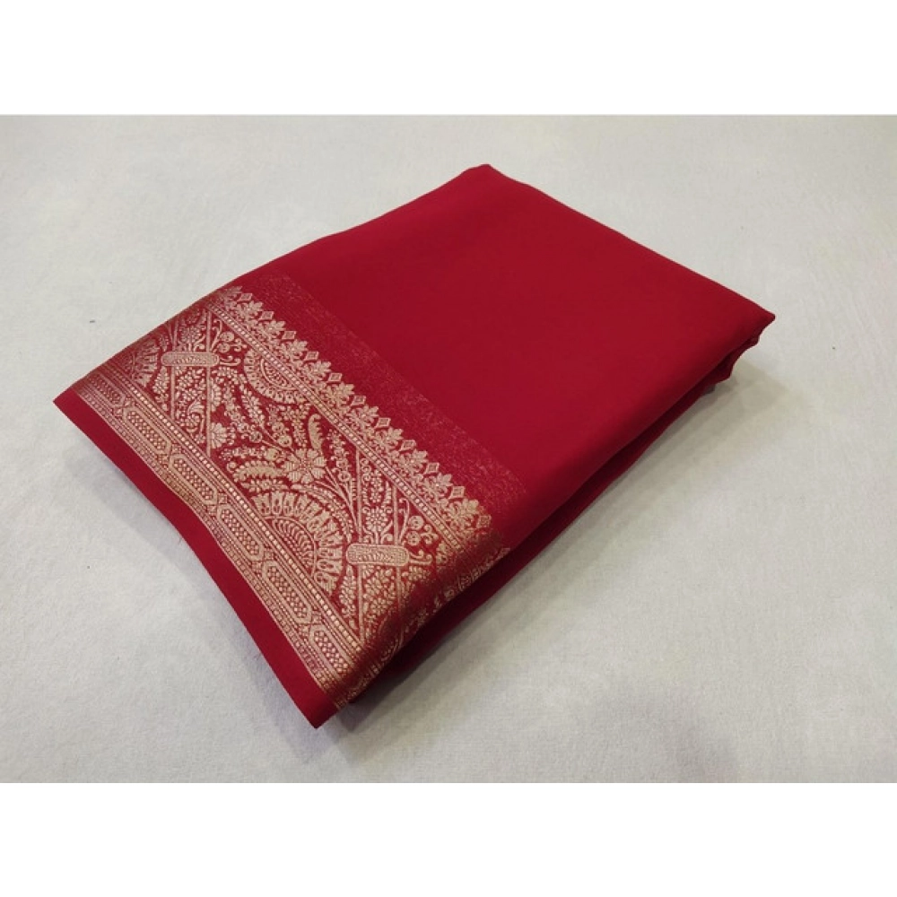 PID-64842-Women-s-Crape-Chit-Pallu-Solid-Saree-With-Unstitched-Blouse-5-5-Mtr-Red-1-1000x1000-1.webp Women's Crepe Chit Pallu Solid Saree With Unstitched Blouse 5.5MtrĀ (Red) - Image 1