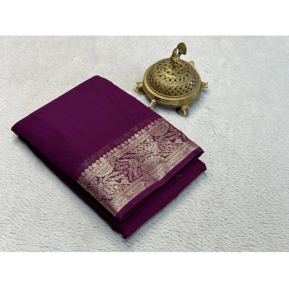 PID-64846-Women-s-Crape-Chit-Pallu-Solid-Saree-With-Unstitched-Blouse-5-5-Mtr-Purple-1-1000x1000-1.webp Women's Crepe Chit Pallu Solid Saree With Unstitched Blouse 5.5MtrĀ (Purple) - Image 1