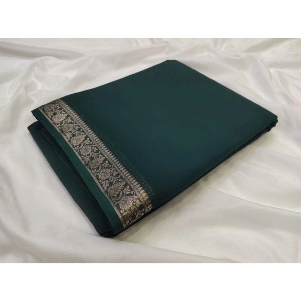 PID-64869-Women-s-Crape-Chit-Pallu-Solid-Saree-With-Unstitched-Blouse-5-5-Mtr-Bottle-Green-1-1000x1000-1.webp Women's Crepe Chit Pallu Solid Saree With Unstitched Blouse 5.5MtrĀ (Bottle Green) - Image 1