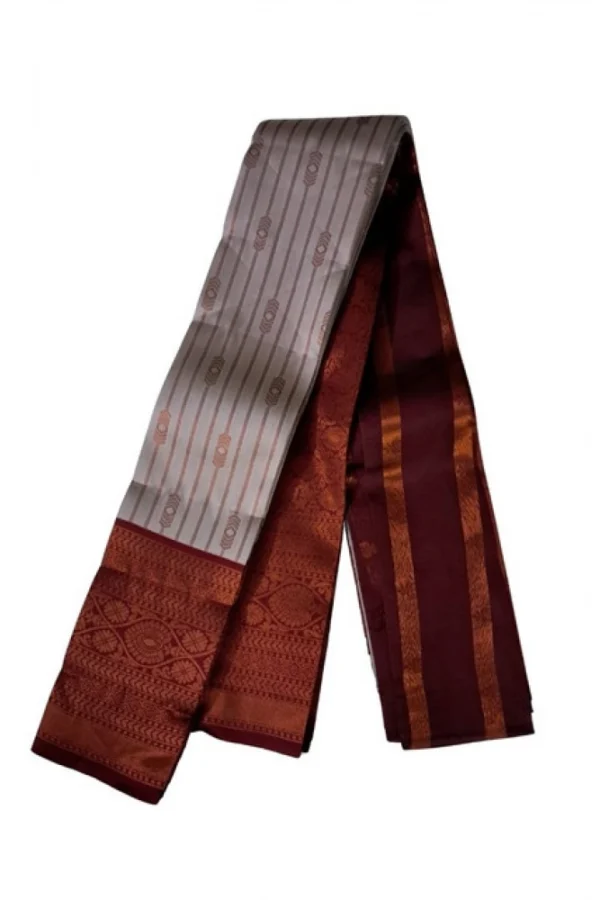 Women's Soft Silk Wooven Saree With Unstitched Blouse 5.5Mtr (Multicolor)