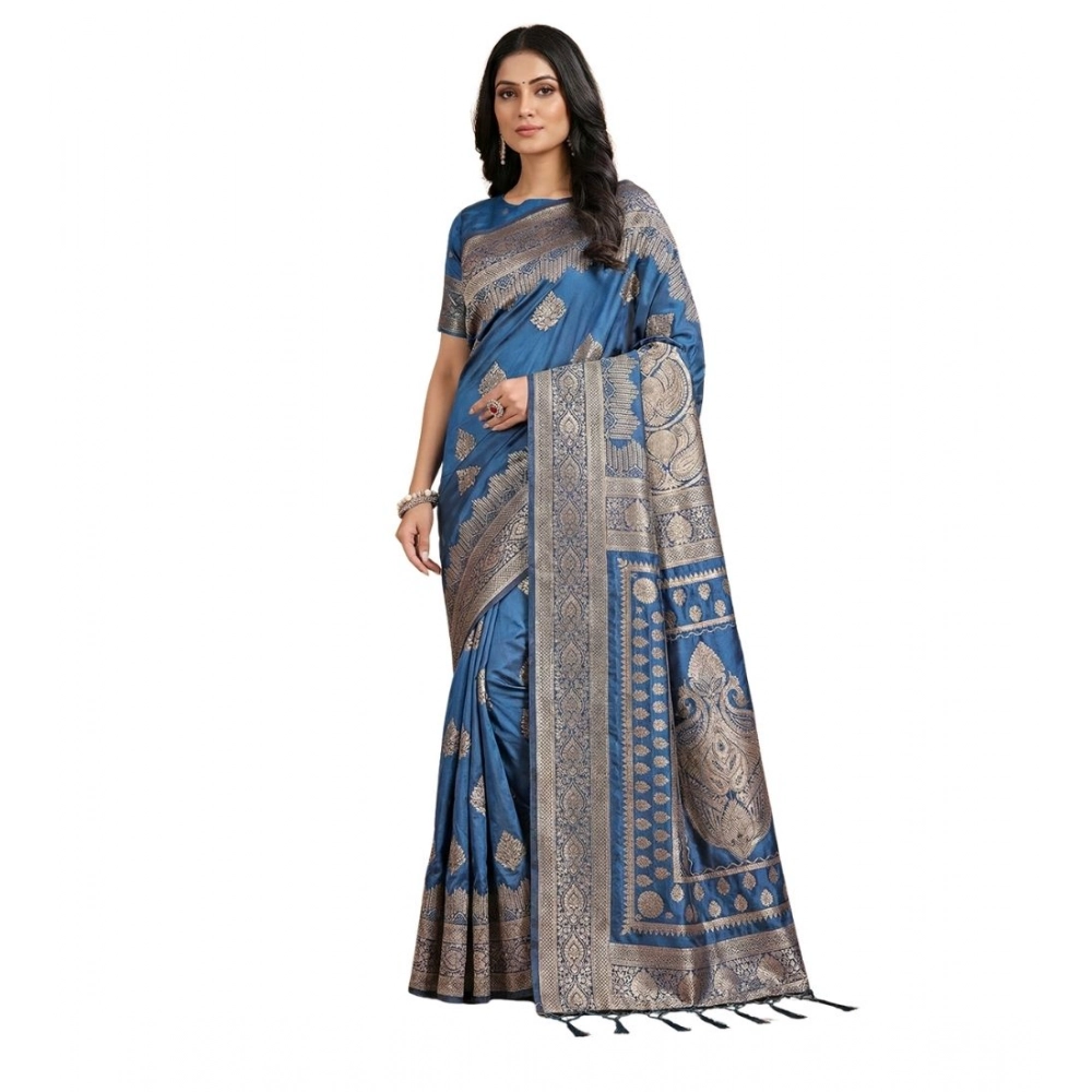 PID-65267-Women-s-Silk-Blend-Printed-Saree-With-Unstitched-Blouse-5-5-Mtr-Sky-Blue-1-1000x1000-1.webp Women's Silk Blend Printed Saree With Unstitched Blouse 5.5Mtr (Sky Blue) - Image 1