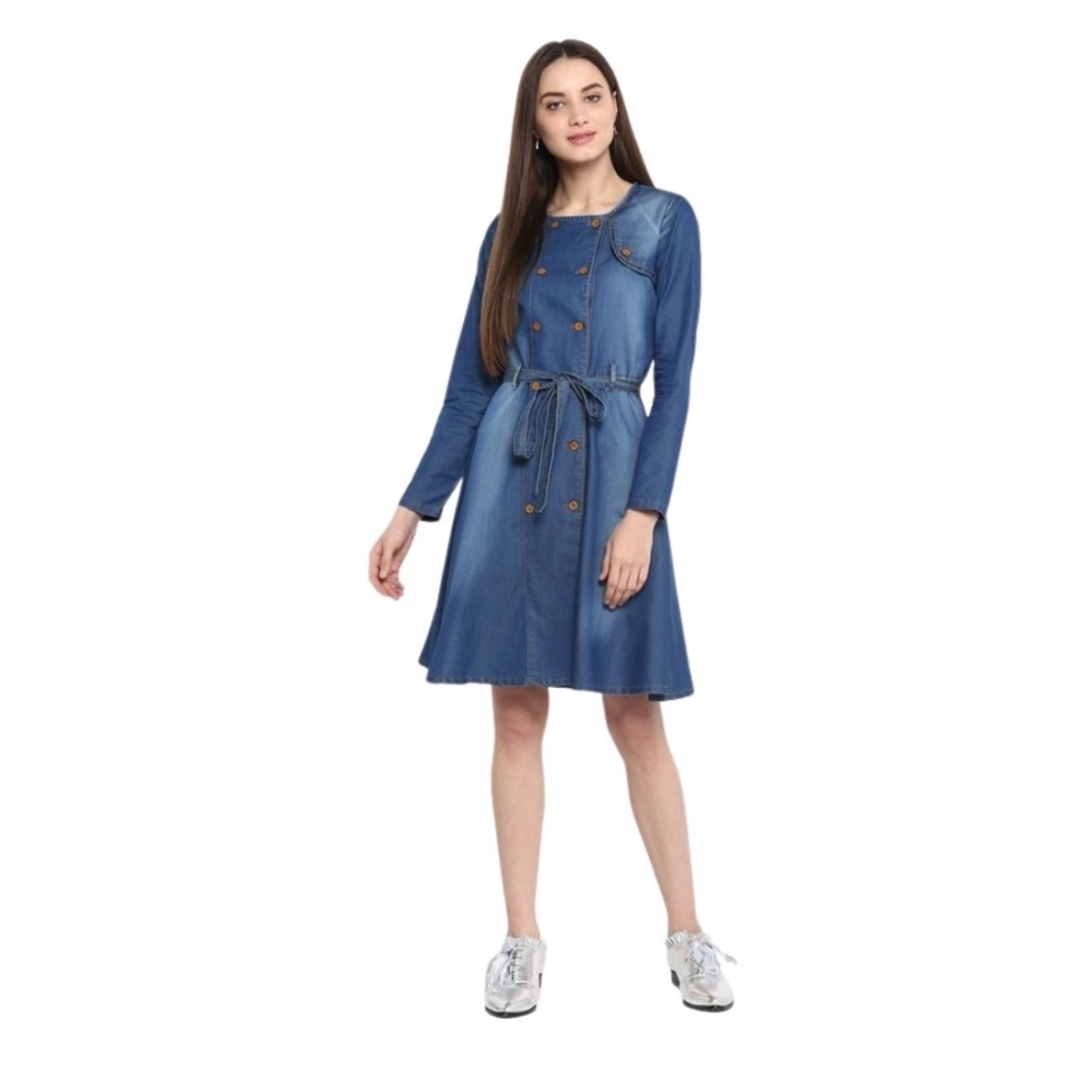 PID-65344-Women-s-Denim-Washed-Regular-Sleeves-Dress-Blue-1-1000x1000-1.webp Women's Denim Washed Regular Sleeves Dress (Blue) - Image 1