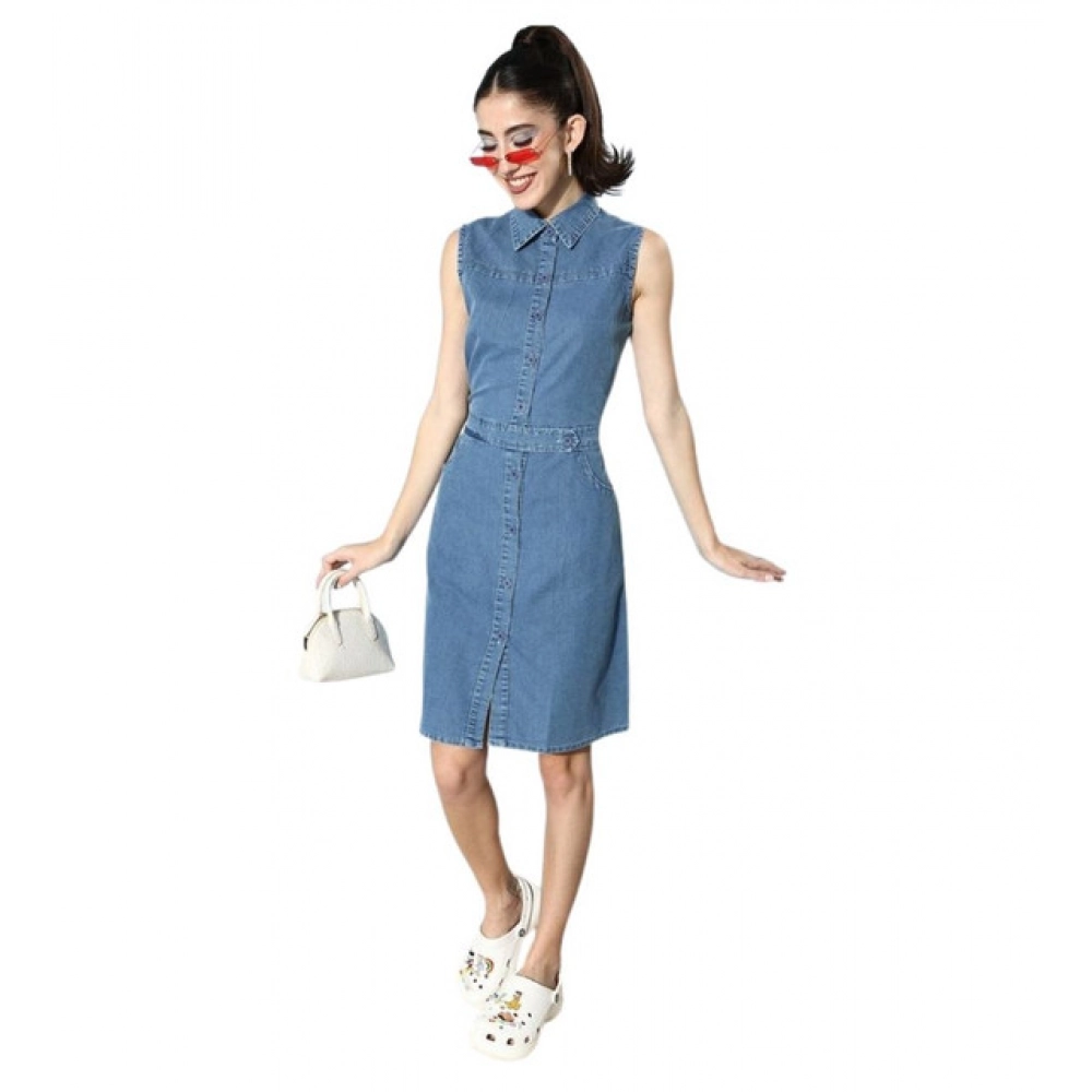 PID-65362-Women-s-Denim-Solid-Sleeveless-Dress-Blue-1-1000x1000-1.webp Women's Denim Solid Sleeveless Dress (Blue) - Image 1