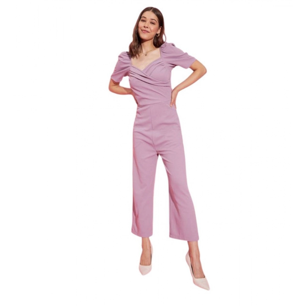 PID-65393-Women-s-Polyester-Lycra-Solid-Puff-Sleeve-Jumpsuit-Lavender-1-1000x1000-1.webp Women's Polyester Lycra Solid Puff Sleeve Jumpsuit (Lavender) - Image 1