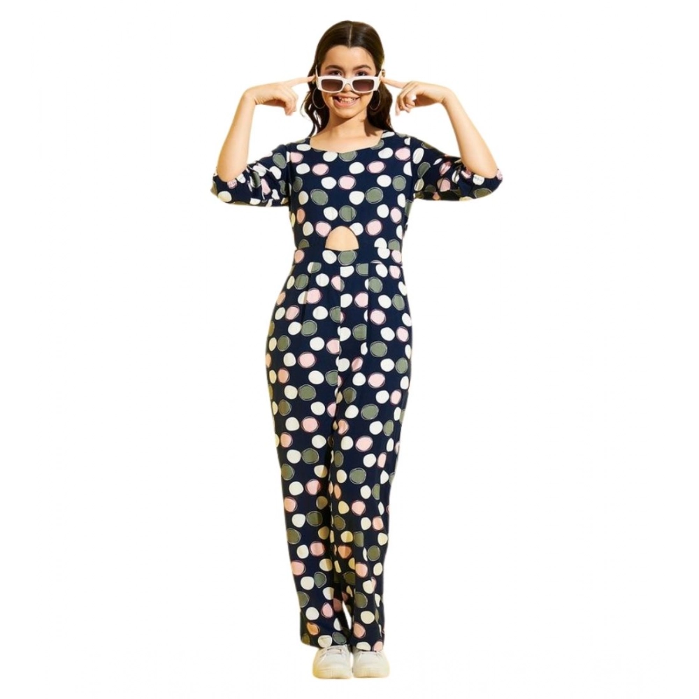 PID-65404-Women-s-Cotton-Polka-3-4th-Sleeve-Girl-s-Jumpsuit-Multi-1-1000x1000-1.webp Girl's Cotton Polka 3-4th Sleeve Jumpsuit (Multicolor) - Image 1