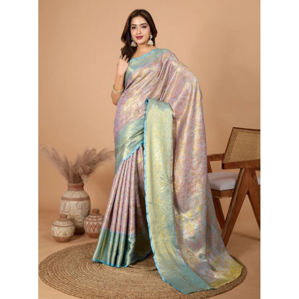 PID-65527-Women-s-Multi-Jacquard-Saree-With-Unstitched-Blouse-5-5-Mtr-Multi-2-1000x1000-1.webp Women's Jacquard Saree With Unstitched Blouse 5.5Mtr (Multicolor) - Image 1
