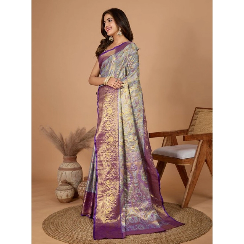 PID-65528-Women-s-Multi-Jacquard-Saree-With-Unstitched-Blouse-5-5-Mtr-Multi-2-1000x1000-1.webp Women's Jacquard Saree With Unstitched Blouse 5.5Mtr (Multicolor) - Image 1