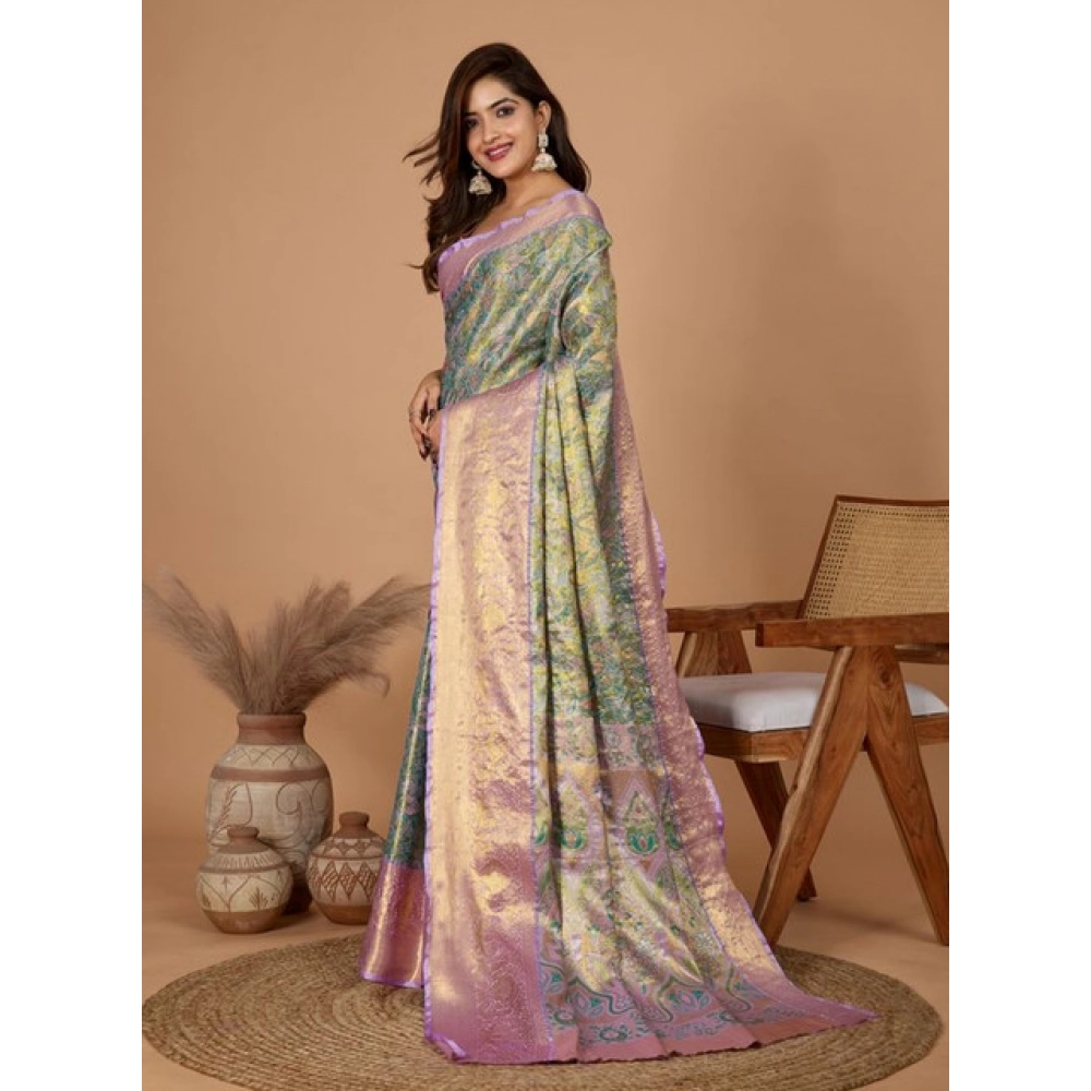PID-65530-Women-s-Multi-Jacquard-Saree-With-Unstitched-Blouse-5-5-Mtr-Multi-2-1000x1000-1.webp Women's Jacquard Saree With Unstitched Blouse 5.5Mtr (Multicolor) - Image 1