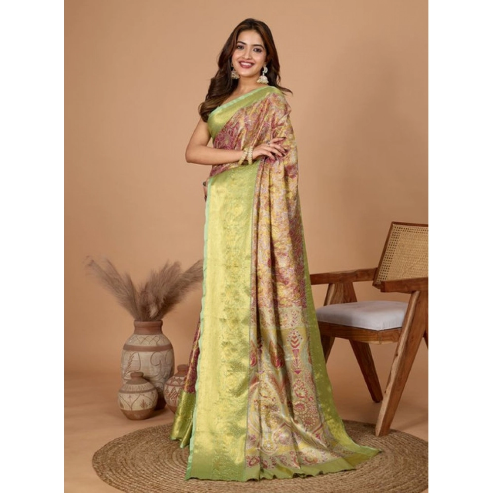 PID-65531-Women-s-Multi-Jacquard-Saree-With-Unstitched-Blouse-5-5-Mtr-Multi-2-1000x1000-1.webp Women's Jacquard Saree With Unstitched Blouse 5.5Mtr (Multicolor) - Image 1