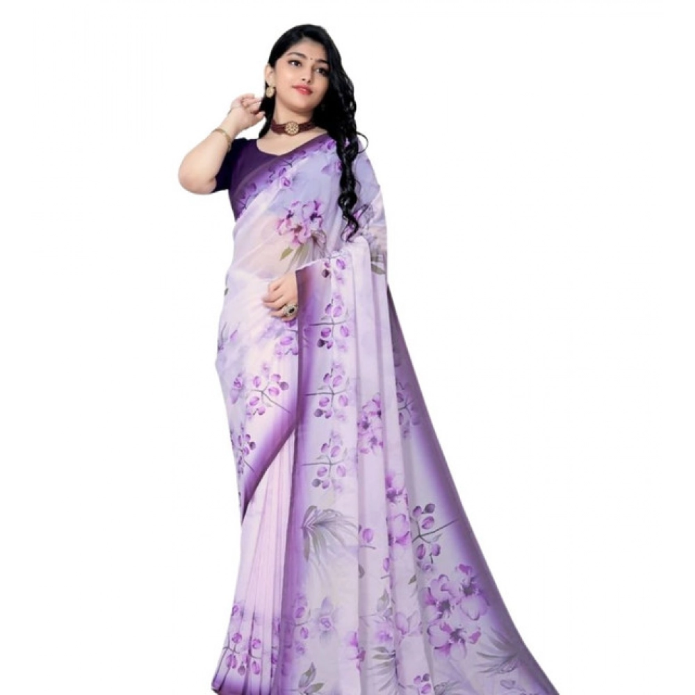 PID-65544-Women-s-Georgette-Floral-Printed-Saree-With-Unstitched-Blouse-5-5-Mtr-Purple-1-1000x1000-1.webp Women's Georgette Floral Printed Saree With Unstitched Blouse 5.5Mtr (Purple) - Image 1