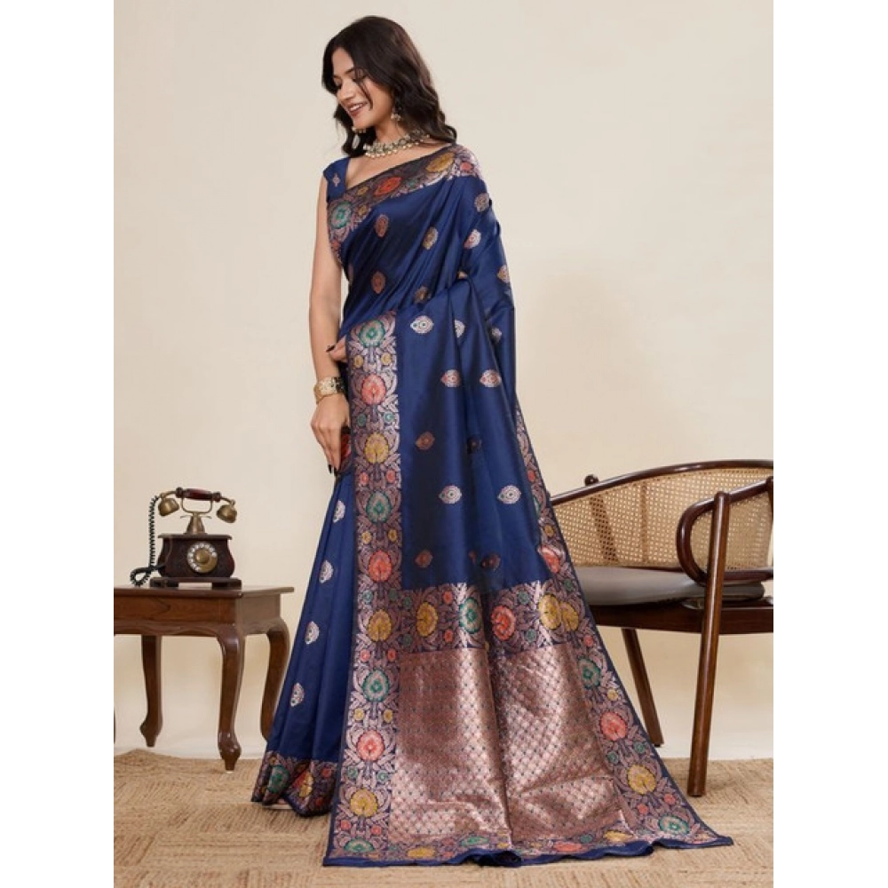 PID-65594-Women-s-Faux-Banarasi-Silk-Woven-Saree-With-Unstitched-Blouse-5-5-Mtr-Navy-Blue-2-1000x1000-1.webp Women's Faux_Banarasi_Silk Woven Saree With Unstitched Blouse 5.5Mtr (Navy_Blue) - Image 1