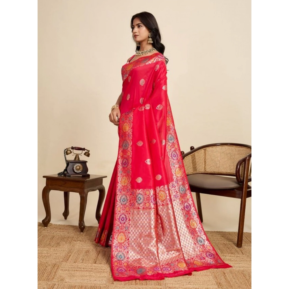 PID-65596-Women-s-Faux-Banarasi-Silk-Woven-Saree-With-Unstitched-Blouse-5-5-Mtr-Red-2-1000x1000-1.webp Women's Faux_Banarasi_Silk Woven Saree With Unstitched Blouse 5.5Mtr (Red) - Image 1