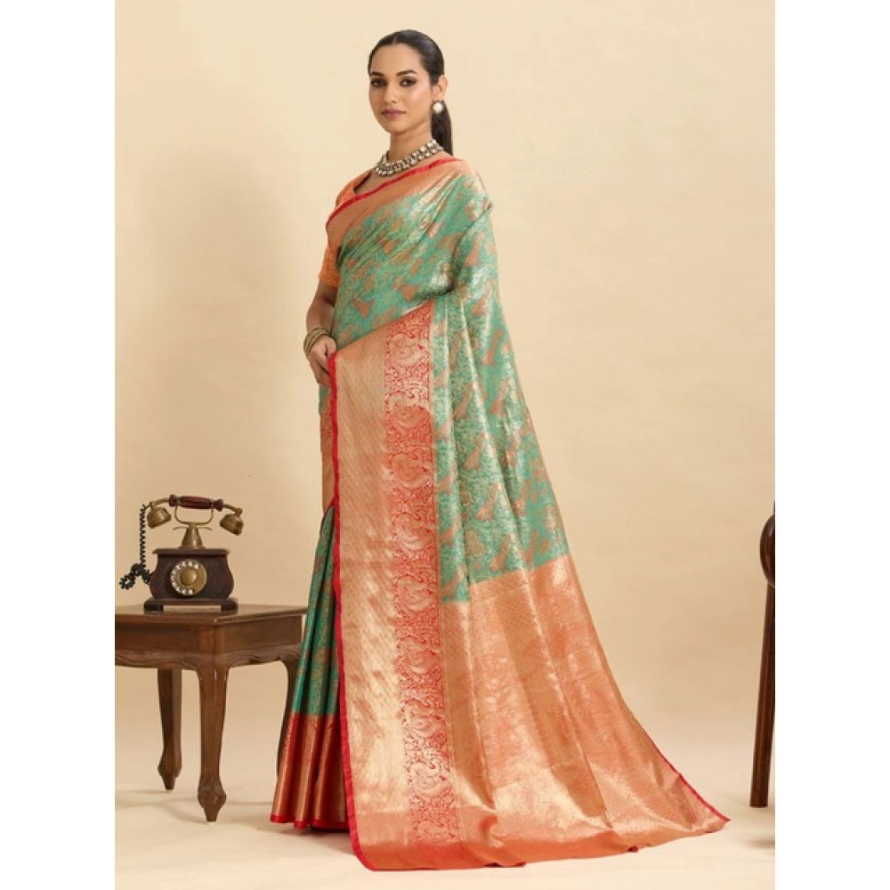 PID-65599-Women-s-Faux-Banarasi-Silk-Woven-Saree-With-Unstitched-Blouse-5-5-Mtr-Green-2-1000x1000-1.webp Women's Faux_Banarasi_Silk Woven Saree With Unstitched Blouse 5.5Mtr (Green) - Image 1