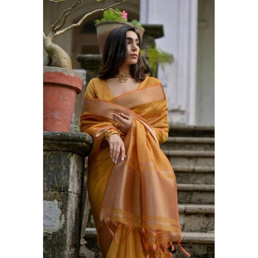 PID-65660-Generic-Women-S-Silk-Blend-Butti-Pattern-Saree-With-Unstitched-Blouse-5-5-Mtr-Mustard-2-1000x1000-1.webp Women's Silk_Blend Butti Pattern Saree With Unstitched Blouse 5.5MtrĀ (Mustard) - Image 1