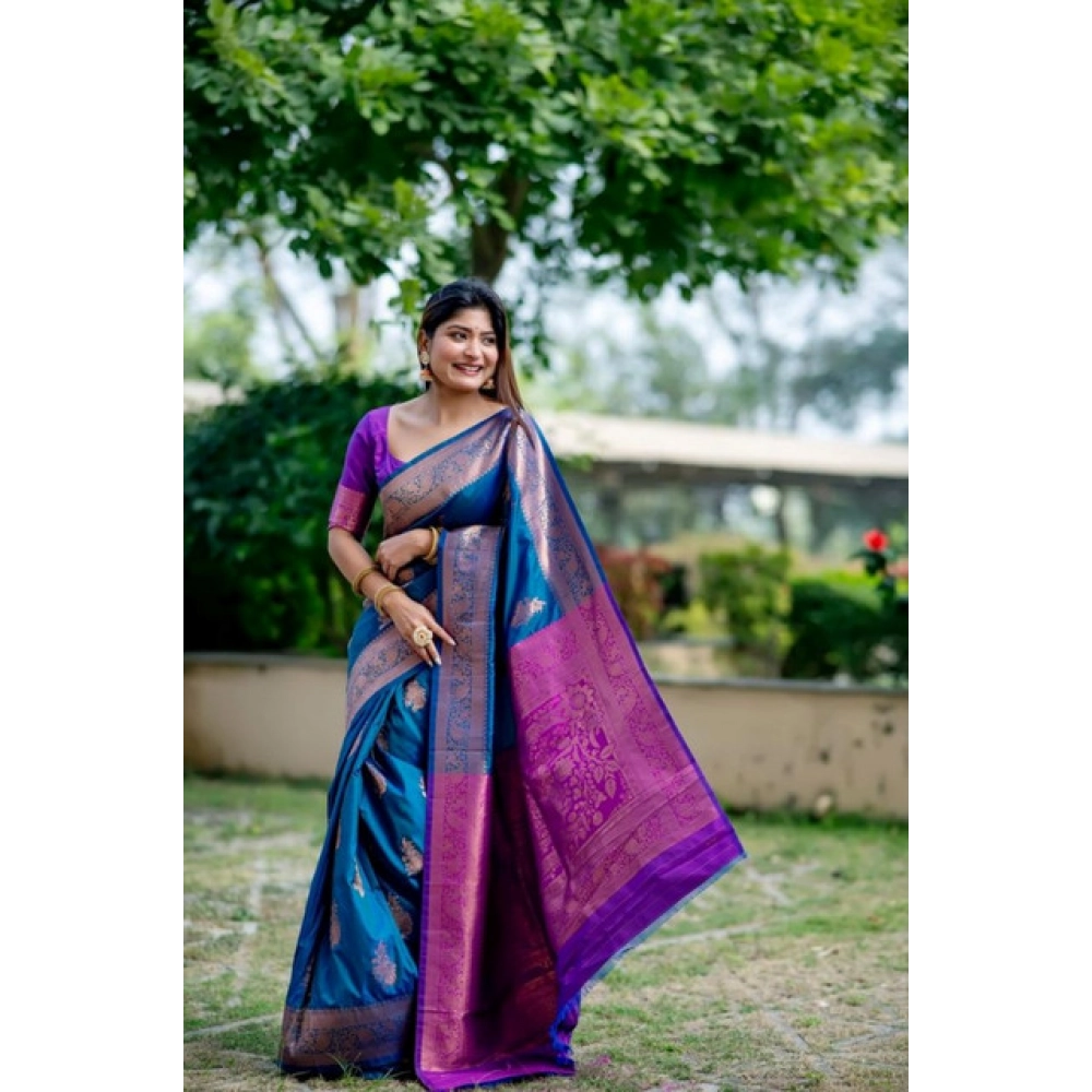PID-65661-Generic-Women-S-Katan-Silk-Zari-Weaving-Saree-With-Unstitched-Blouse-5-5-Mtr-Blue-2-1000x1000-1.webp Women's Katan_Silk Zari_Weaving Saree With Unstitched Blouse 5.5MtrĀ (Blue) - Image 1