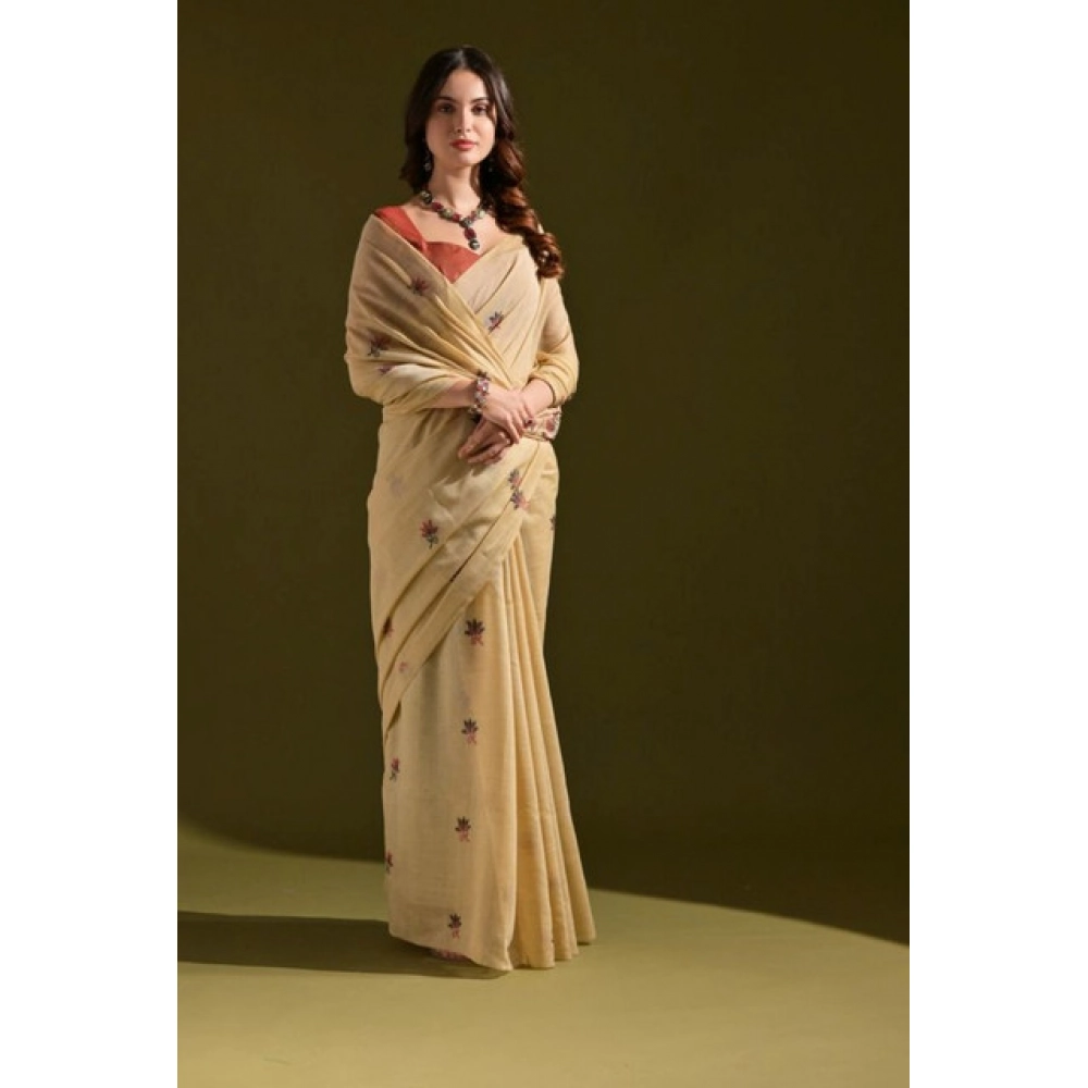 PID-65685-Generic-Women-S-Blended-Cotton-Floral-Saree-With-Unstitched-Blouse-5-5-Mtr-Beige-2-1000x1000-1.webp Women's Blended_Cotton Floral Saree With Unstitched Blouse 5.5Mtr (Beige) - Image 1