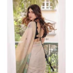 Women's Blended_Cotton Woven_Motifs Saree With Unstitched Blouse 5.5Mtr (Rama_Green) - Image 2