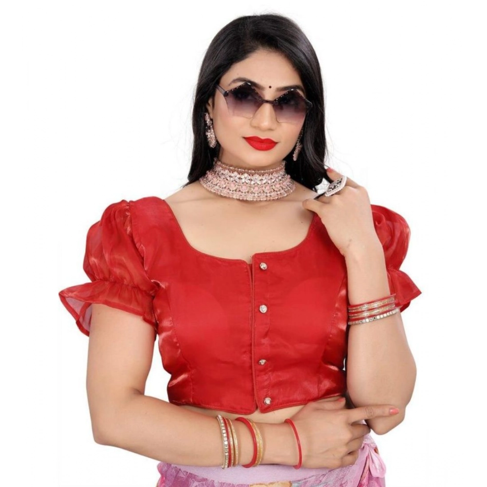 PID-65834-Women-s-Elastic-Sleeve-Jimmy-Plain-Designer-Neck-Readymade-Blouse-Red-38-Alterable-up-t-1000x1000-1.webp Women's Jimmy Solid Designer Neck Elastic Sleeve Readymade Blouse (Red 38 , Alterable up to 42)-PID65834 - Image 1