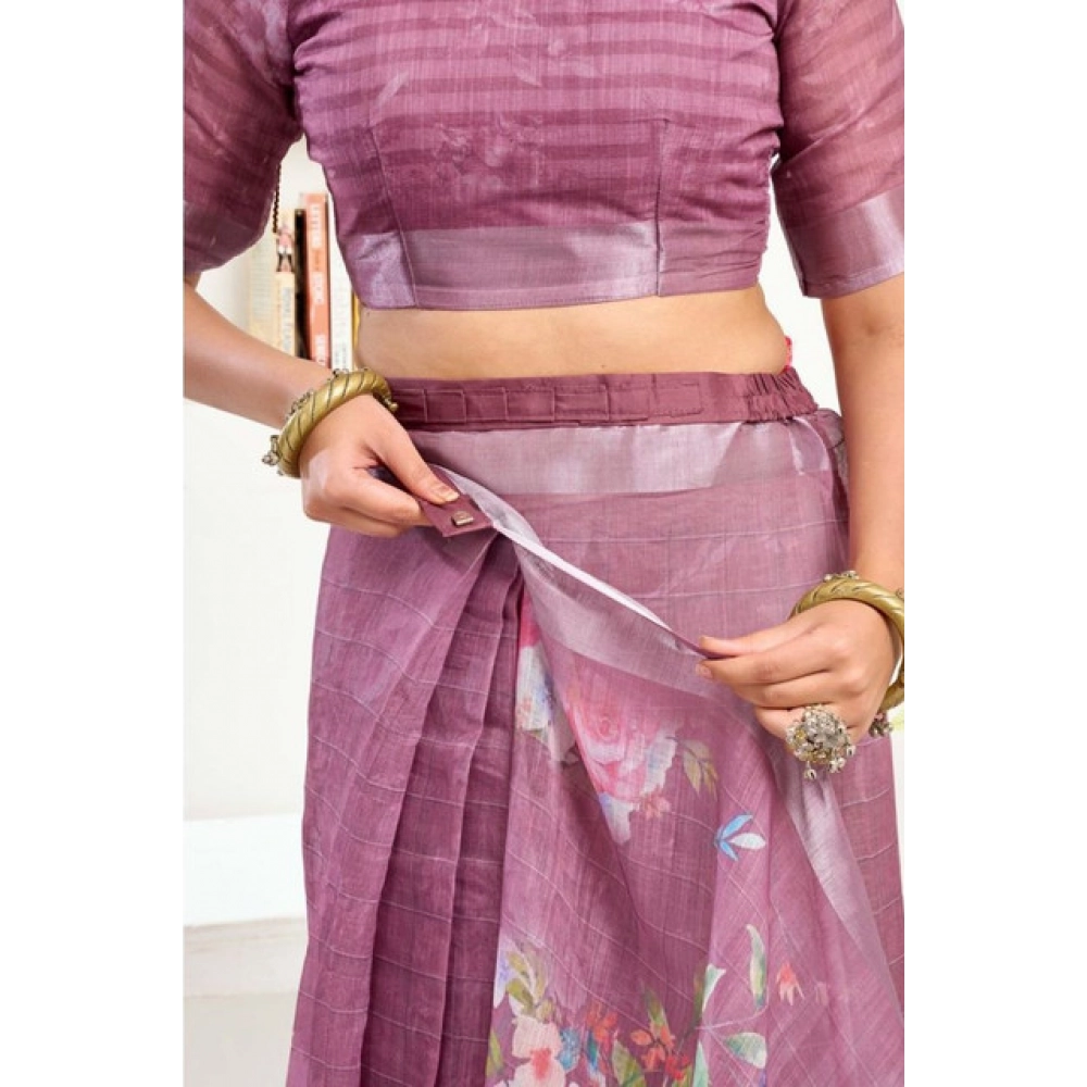 PID-65878-Women-s-Faux-Linen-Floral-Print-Ready-to-wear-Saree-With-Unstitched-Blouse-5-5-Mtr-Light-1000x1000-1.webp Women's Faux Linen Floral Print Ready to wear Saree With Unstitched Blouse 5.5Mtr (Pink) - Image 1