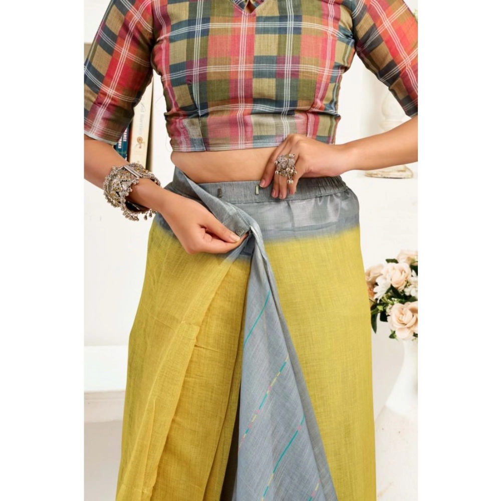 PID-65895-Women-s-Faux-Linen-Geometric-Ready-to-wear-Saree-With-Unstitched-Blouse-5-5-Mtr-Grey-5-1000x1000-1.webp Women's Faux Linen Geometric Ready to wear Saree With Unstitched Blouse 5.5Mtr (Grey) - Image 1