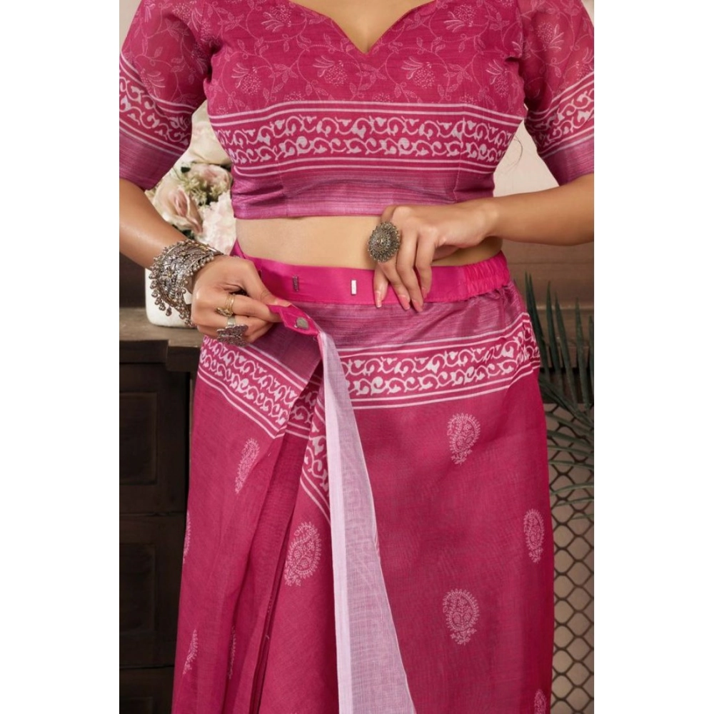 PID-65901-Women-s-Faux-Linen-Floral-Print-Ready-to-wear-Saree-With-Unstitched-Blouse-5-5-Mtr-Pink-1000x1000-1.webp Women's Faux Linen Floral Print Ready to wear Saree With Unstitched Blouse 5.5Mtr (Pink) - Image 1