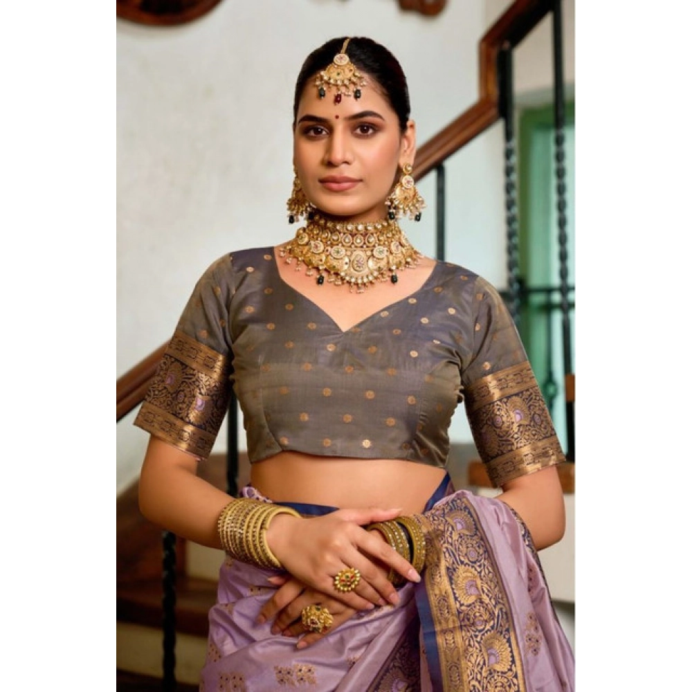 PID-65938-Women-s-Silk-Blend-Booti-Work-Ready-to-wear-Saree-With-Unstitched-Blouse-5-5-Mtr-Mauve-5-1000x1000-1.webp Women's Silk Blend Booti Work Ready to wear Saree With Unstitched Blouse 5.5Mtr (Lavender) - Image 1