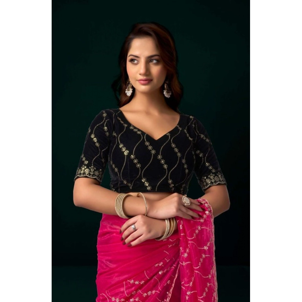 PID-65947-Women-s-Net-Sequence-Saree-With-Unstitched-Blouse-5-5-Mtr-Pink-5-1000x1000-1.webp Women's Net Sequence Saree With Unstitched Blouse 5.5Mtr (Pink) - Image 1