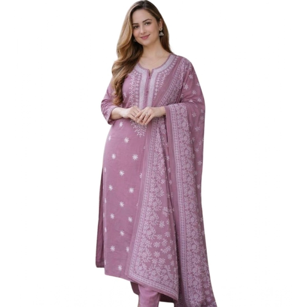 PID-65975-Women-s-Chanderi-Silk-Ethnic-Motif-Notch-Three-Quarter-Sleeve-Kurti-With-Pant-Dupatta-Set-1000x1000-1.webp Women's Chanderi Silk Ethnic Motif Round 3/4th Sleeve Kurti With Pant Dupatta Set (Peach) - Image 1