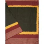 Women's Cotton Silk Solid Saree With Unstitched Blouse 5.5Mtr (Multicolor) - Image 4