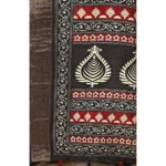 Women's Cotton Silk Printed Saree With Unstitched Blouse 5.5Mtr (Red) - Image 2