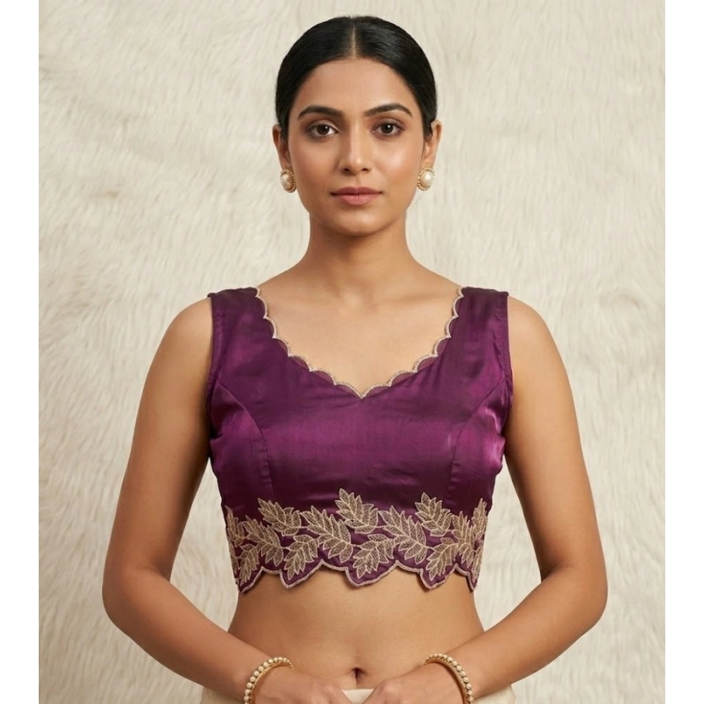 PID-66644-Womens-Silk-Embroidered-Sweetheart-Neck-Sleeveless-Padded-Blouse-Wine-Size-38-1-1000x1000-1.webp Women's Silk Embroidered Sweetheart Neck Sleeveless Readymade Padded Blouse (Wine, Size 38) - Image 1