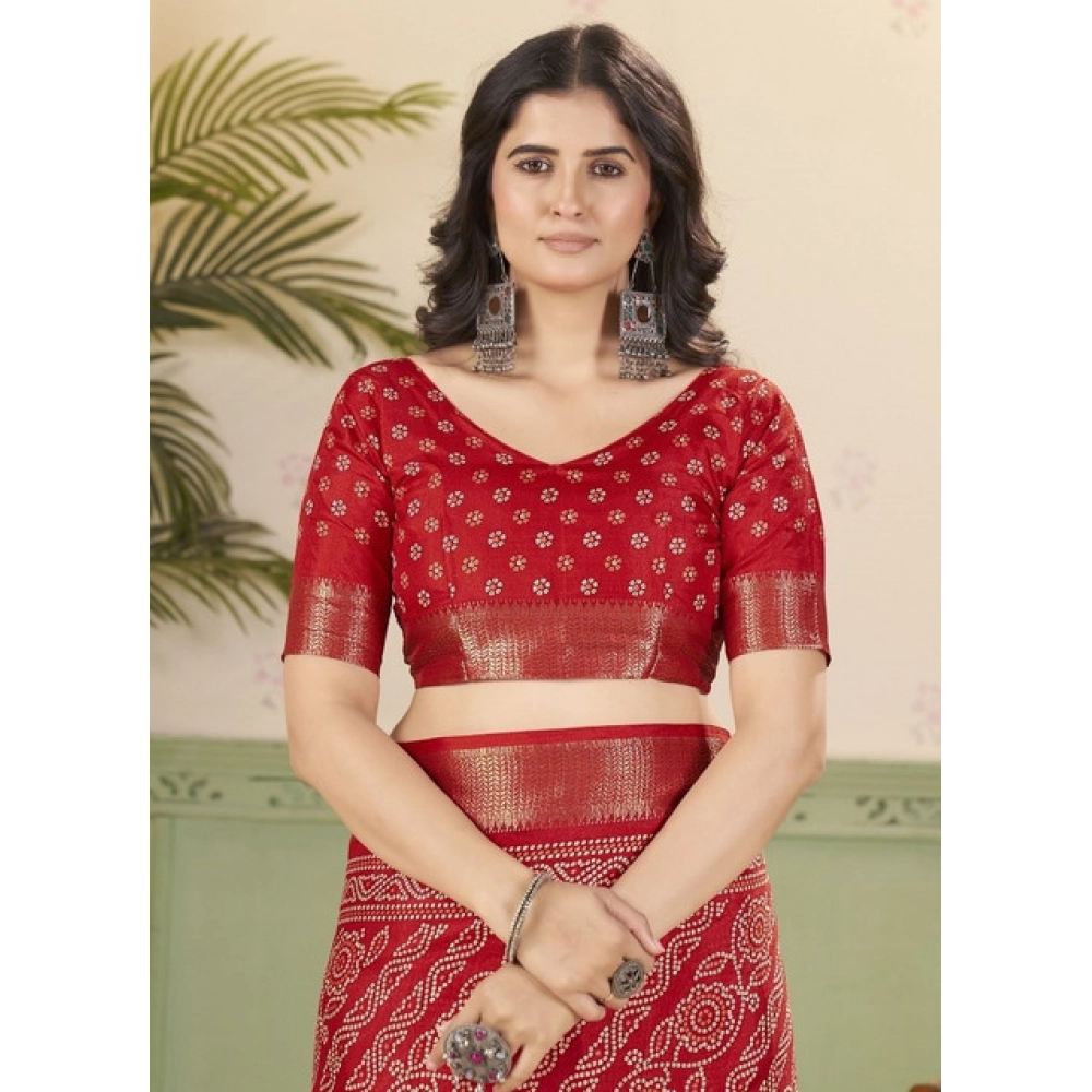 PID-66681-Women-s-Cotton-Silk-Printed-Saree-With-Unstitched-Blouse-5-5-Mtr-Red-1-1000x1000-1.webp Women's Cotton Silk Printed Saree With Unstitched Blouse 5.5Mtr (Red) - Image 1