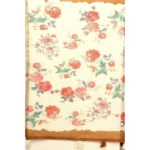 Women's Cotton Silk Floral Printed Saree With Unstitched Blouse 5.5Mtr (Brown) - Image 2