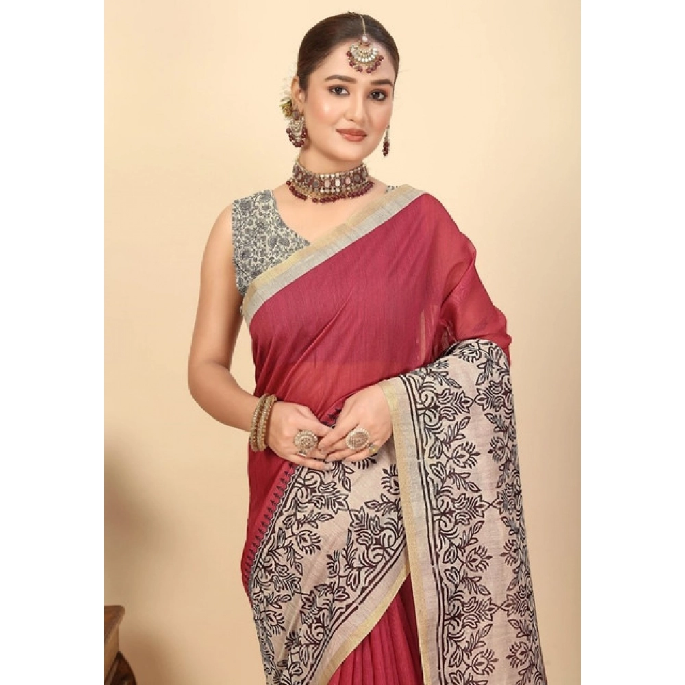 PID-66720-Women-s-Chanderi-Printed-Saree-With-Unstitched-Blouse-5-5-Mtr-Pink-1-1000x1000-1.webp Women's Chanderi Printed Saree With Unstitched Blouse 5.5Mtr (Pink) - Image 1