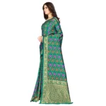 Women's Banarasi silk Saree with Blouse (Multi, 5-6mtr) - Image 2