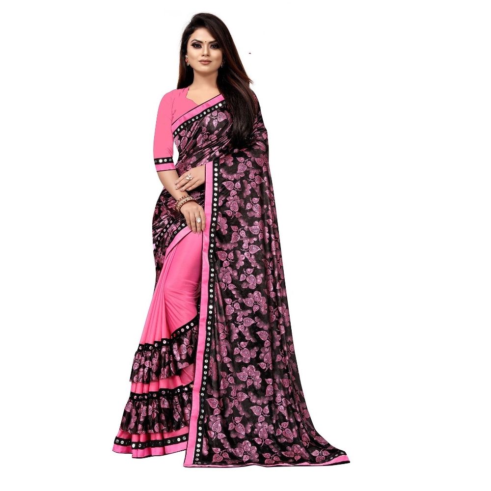 52351828011_c5bf470f78_o_d-1000x1000-1.webp Women's Lycra Blend Saree with Blouse (Pink, 5-6 Mtrs) - Image 1