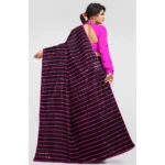 Women's Vichitra Saree with Blouse (Pink, 5-6 Mtrs) - Image 3