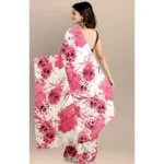 Women's Joya Silk Saree with Blouse (Pink, 5-6 Mtrs) - Image 4