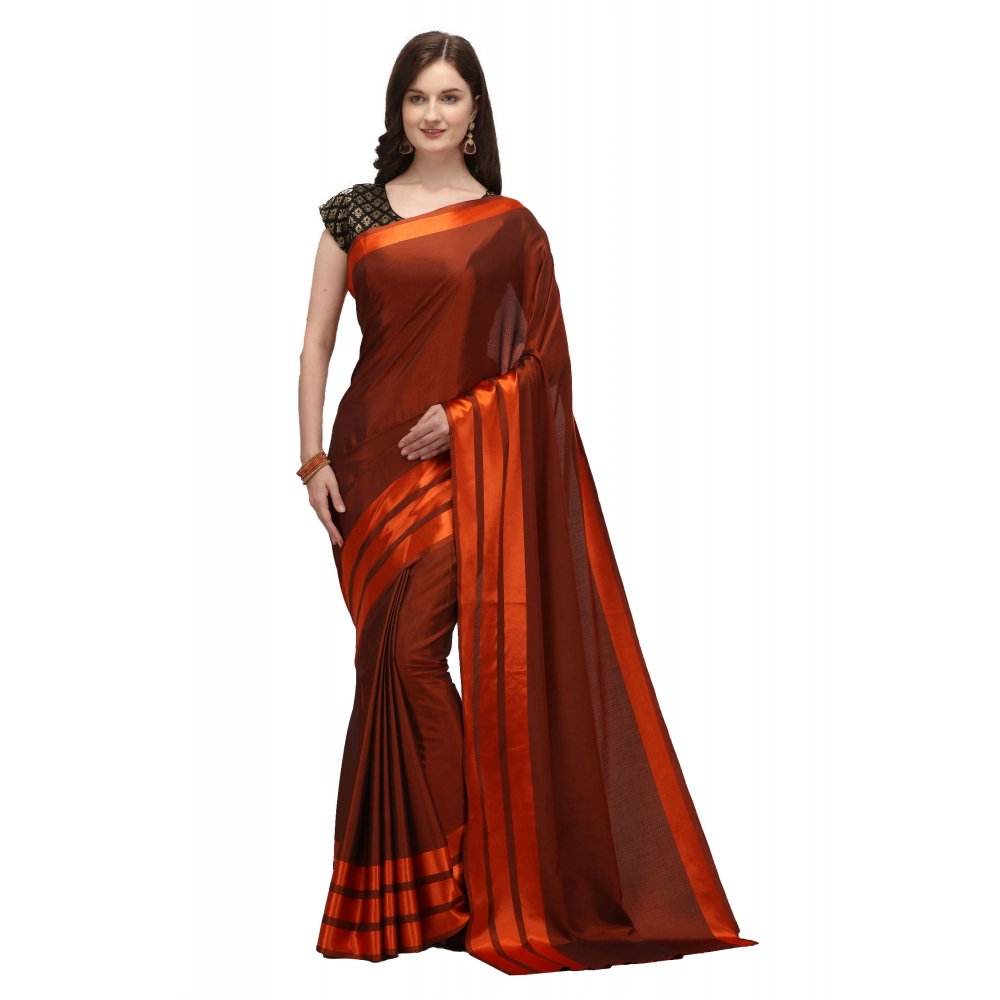 52371017931_a79eb8a3e5_o_d-1000x1000-1.webp Women's Satin Silk Saree with Blouse (Orange, 5-6 Mtrs) - Image 1