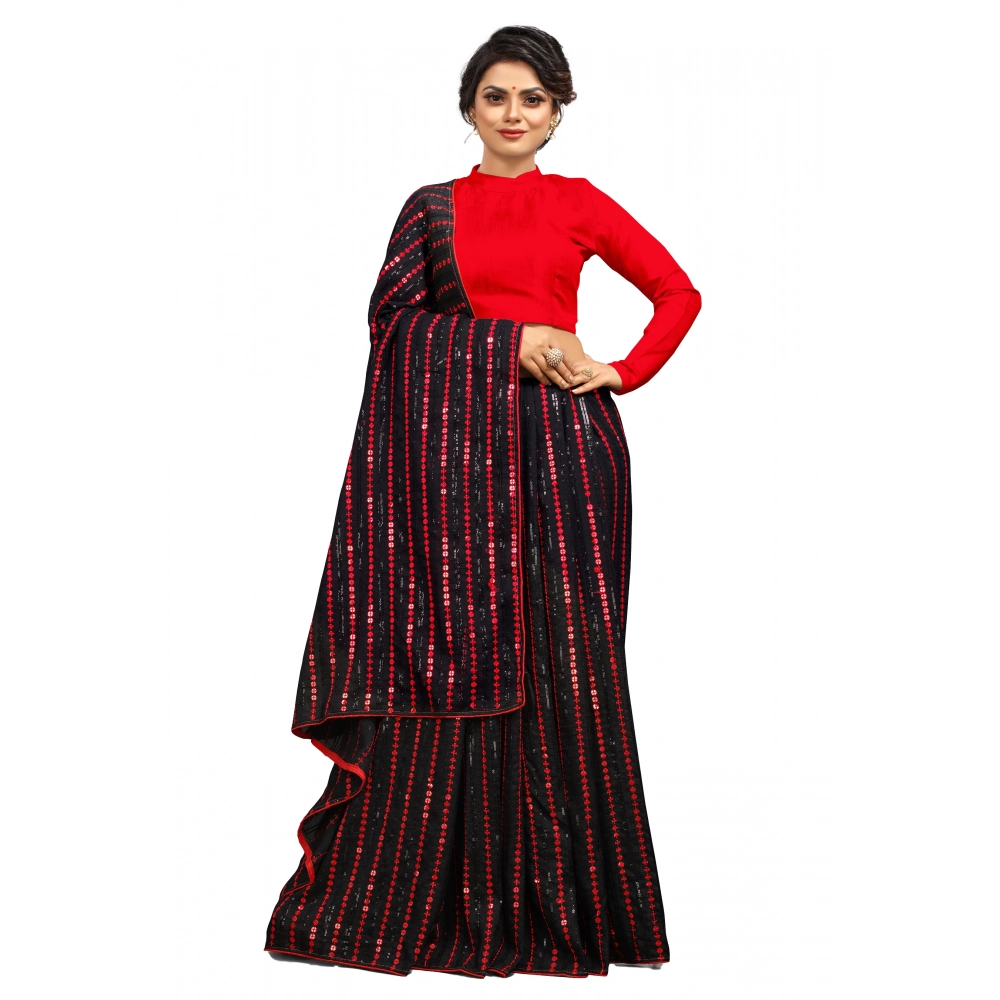 52371326959_f77b3c3773_o_d-1000x1000-1.webp Women's Vichitra Saree with Blouse (Red, 5-6 Mtrs) - Image 1